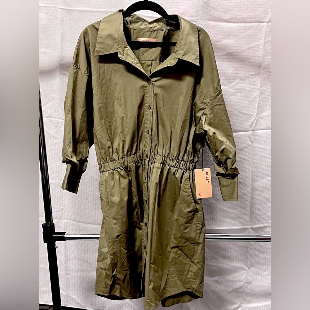 New Bailey 44 Olive Green Phoebe dress Jumpsuit